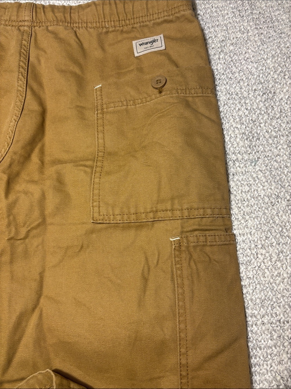 Men's Brown Utility Straight
Leg Cargo Work Pants - Drawstring Waist - Picture 11 of 14